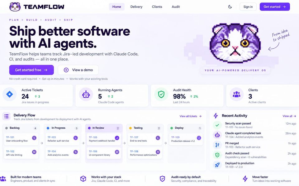 TeamFlow: The DevOps harness for agentic software delivery